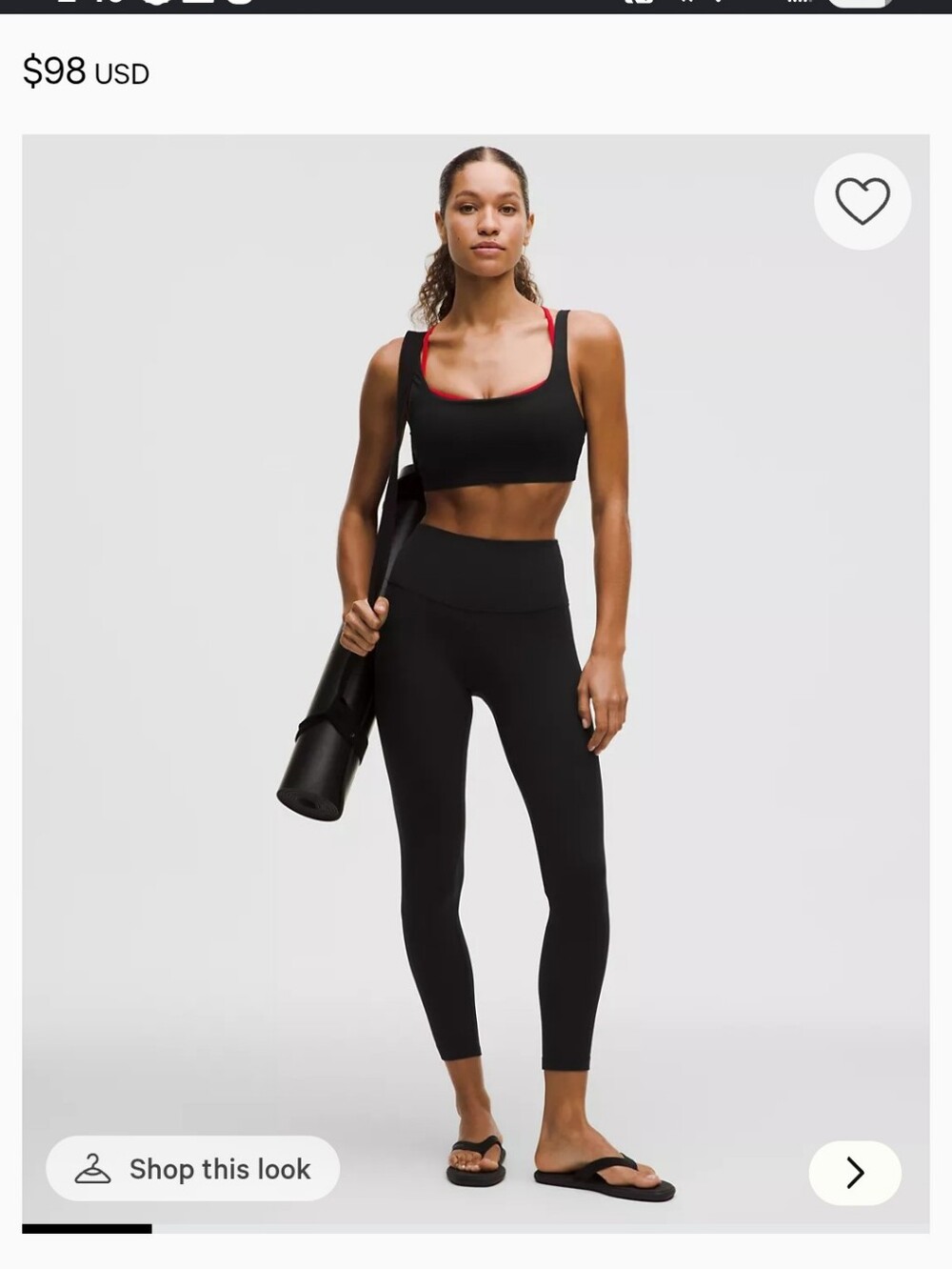 Lululemon Align High-Rise Pant 25" Size 6 Black